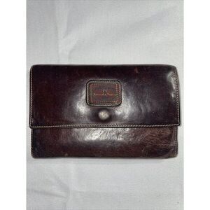 Vintage Rossi Da Vinci Brown Leather Fold Wallet‎ With Extra Insert